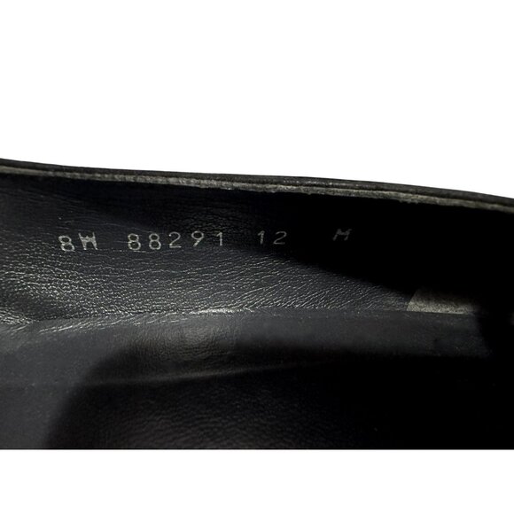 Stuart Weitzman Black Suede Leather Square Toe Kitten Heel Shoes Pumps XCross 8M - Picture 10 of 11